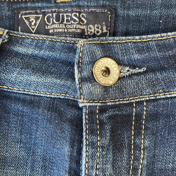 Guess Dark Denim Short 
Style #W22D75DO0EQ2 - Picture 5 of 6
